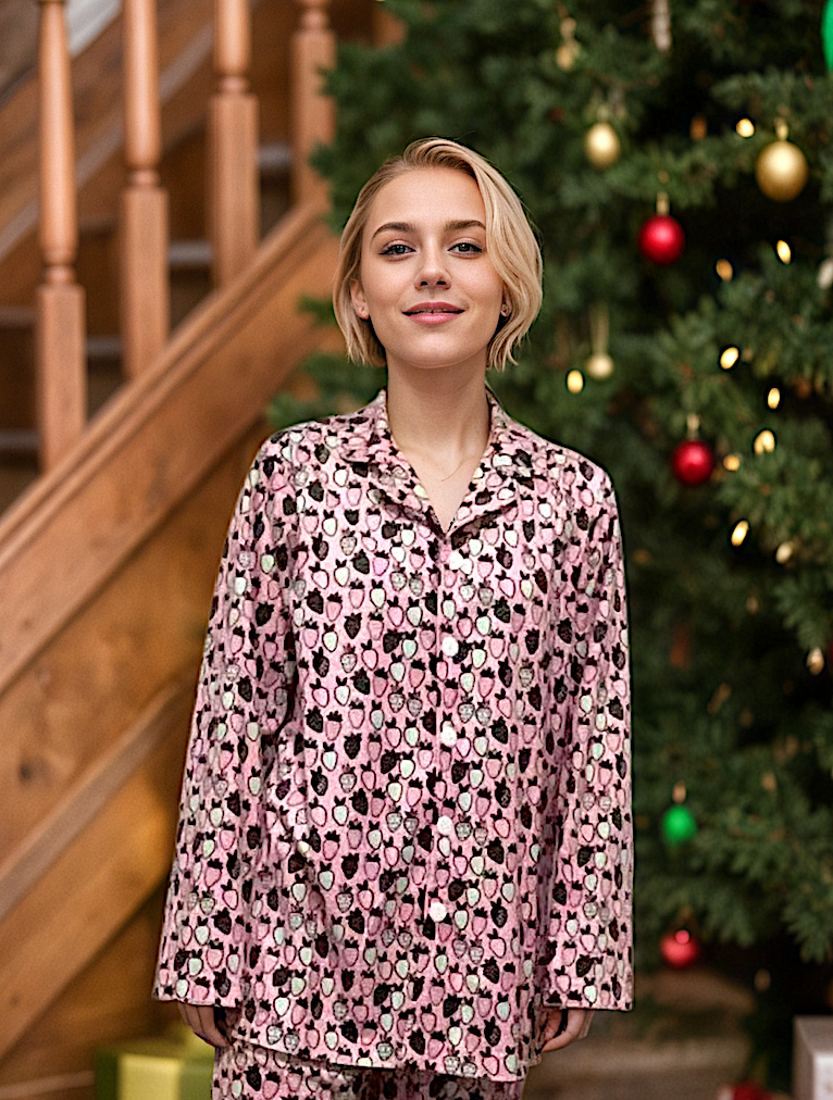 Unisex Pajama Top/BERRY