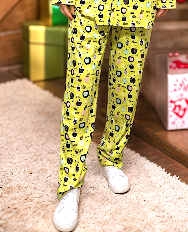 Unisex Pajama Pants/APPLE