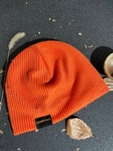 Unisex adults Beanie Hat Winter Knitted Cap Sports Casual-Orange