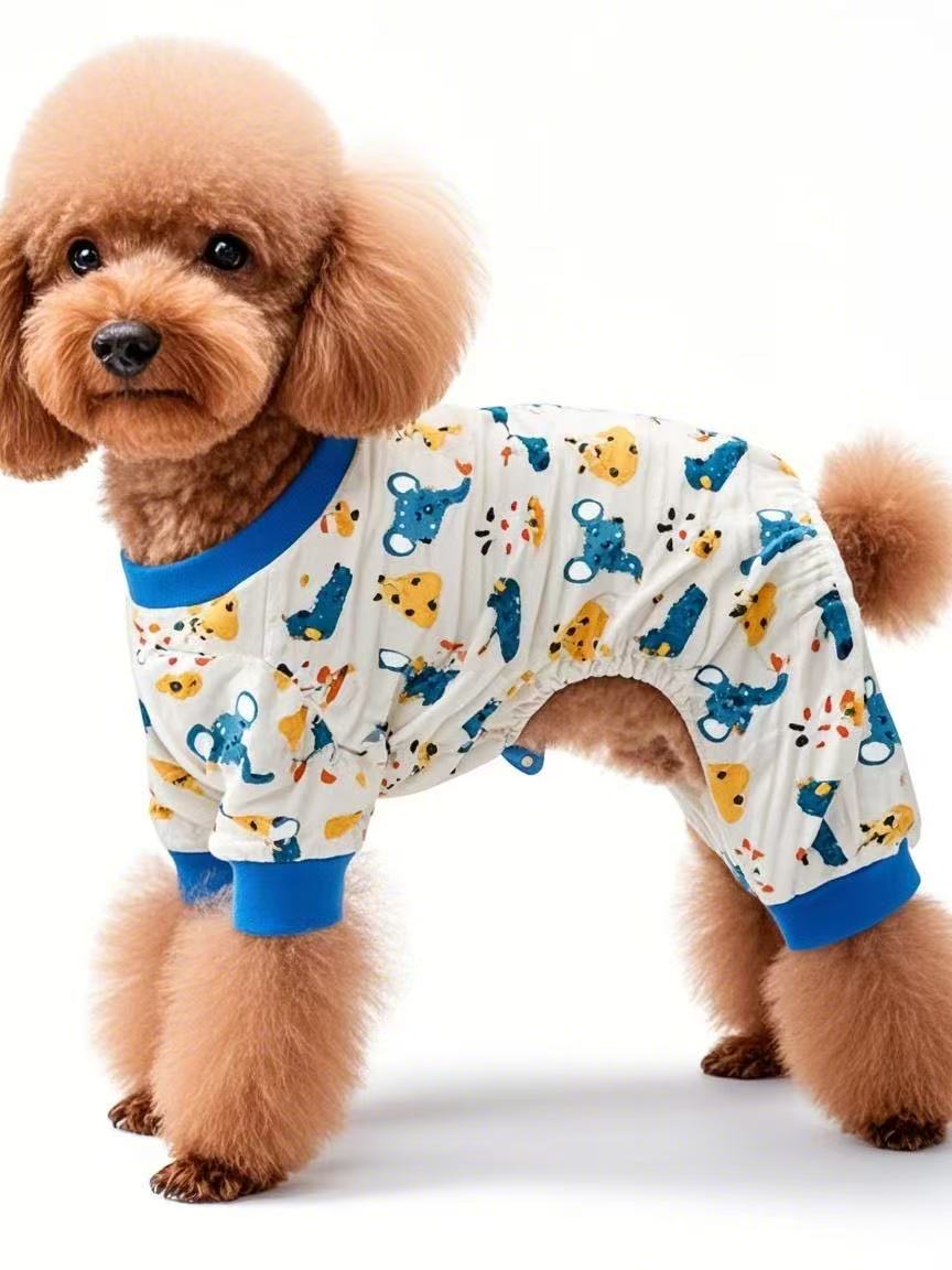 Animal-Printed Dog Pajamas